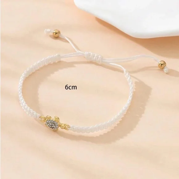 ⚠️Clearance White And Gold Turtle Pendant Bracelet SS - Picture 3 of 3